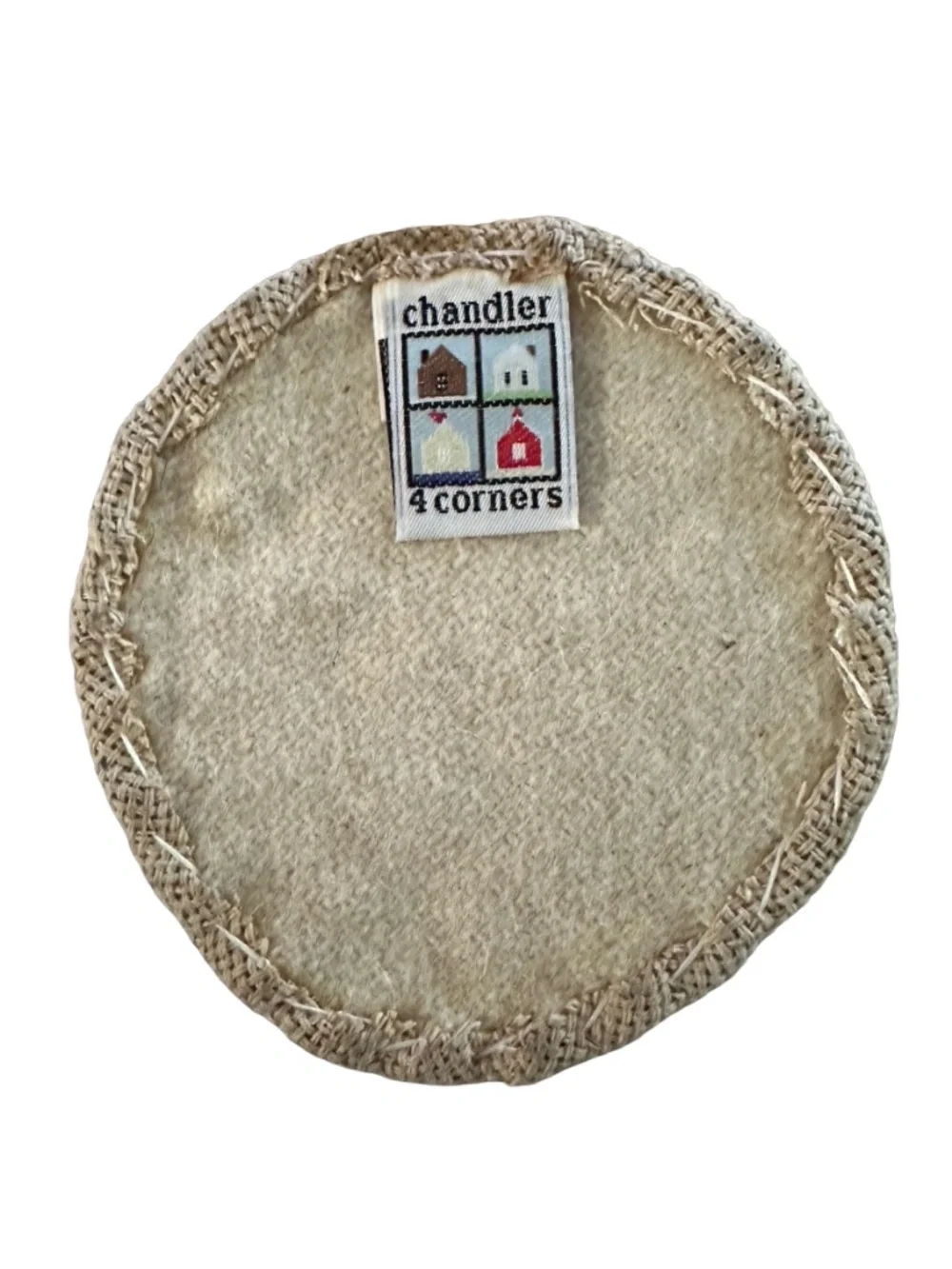 CHANDLER 4 CORNERS Coasters Buffalo Skull (set of 4) Hooked Wool Laura Megroy